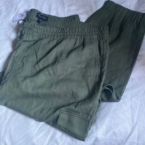 NWT Banana Republic olive joggers